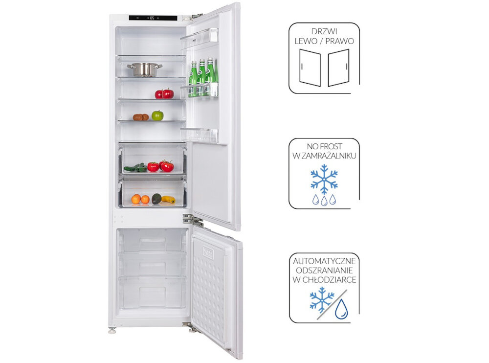 Lodowka MPM-310-FFI-21 Technologia NO FROST Funkcja super chlodzenie Drzwi lewo/prawo
