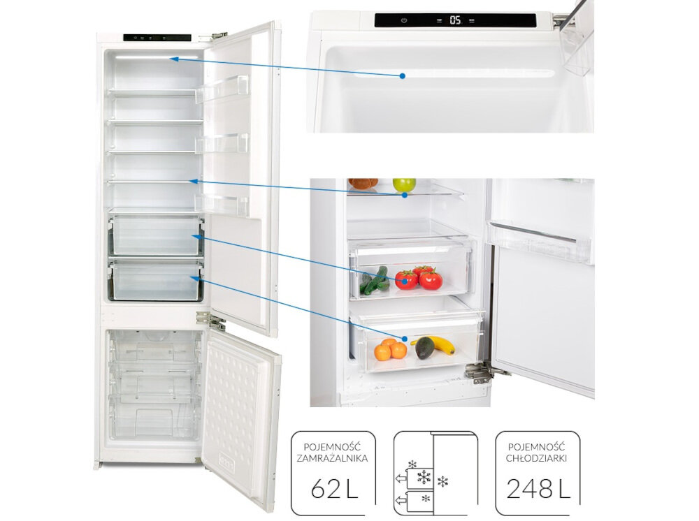 Lodowka MPM-310-FFI-21 Technologia NO FROS pojemnosc oswietlenie LED