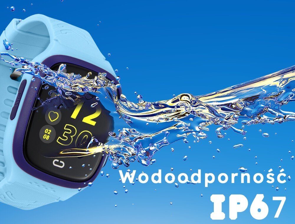 Smartwatch GARETT Kids Rock 4G RT ekran bateria czujniki zdrowie sport pasek ładowanie pojemność rozdzielczość łączność sterowanie krew puls rozmowy smartfon aplikacja