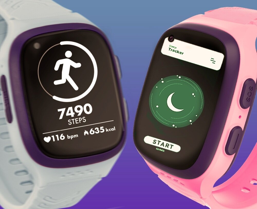 Smartwatch GARETT Kids Rock 4G RT ekran bateria czujniki zdrowie sport pasek ładowanie pojemność rozdzielczość łączność sterowanie krew puls rozmowy smartfon aplikacja