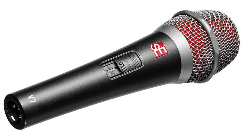 Mikrofon SE ELECTRONICS V7 Switch metalowa konstrukcja ścięte krawędzie około 305 gram wagi złącze XLR