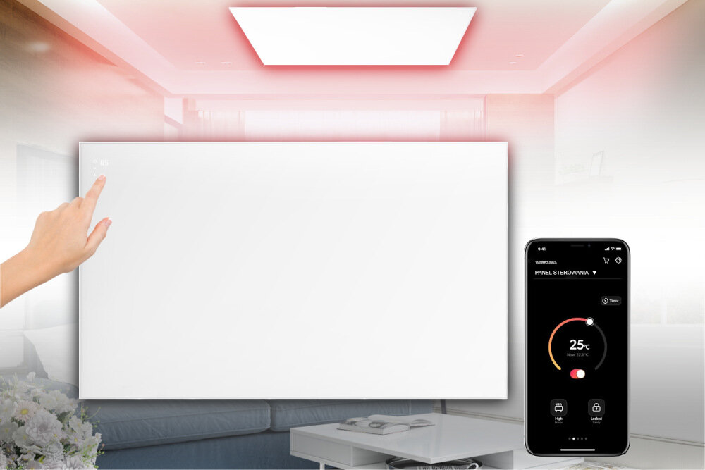 Grzejnik na podczerwień THUNDER Comfort-600W Aplikacja mobilna TUYA SMART SMARTLIFE