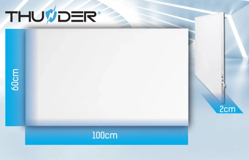 Grzejnik na podczerwień THUNDER Comfort-600W  wymiary waga 8 kg