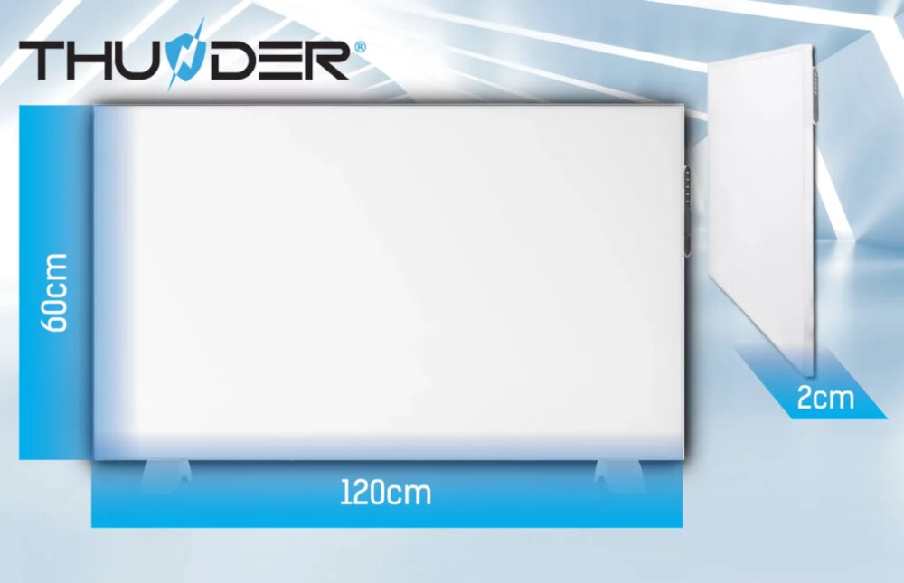 Grzejnik na podczerwień THUNDER Comfort-720W wymiary waga 5 kg
