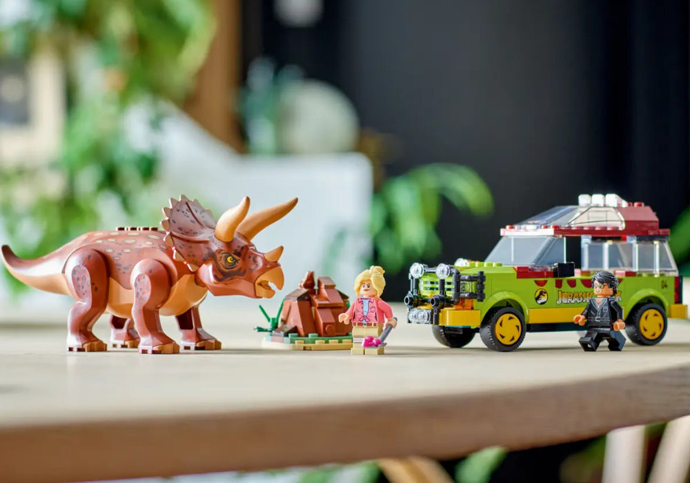 LEGO 76959 Jurassic World Badanie triceratopsa zabawa edukacja rozwój wyposażenie kreatywność
