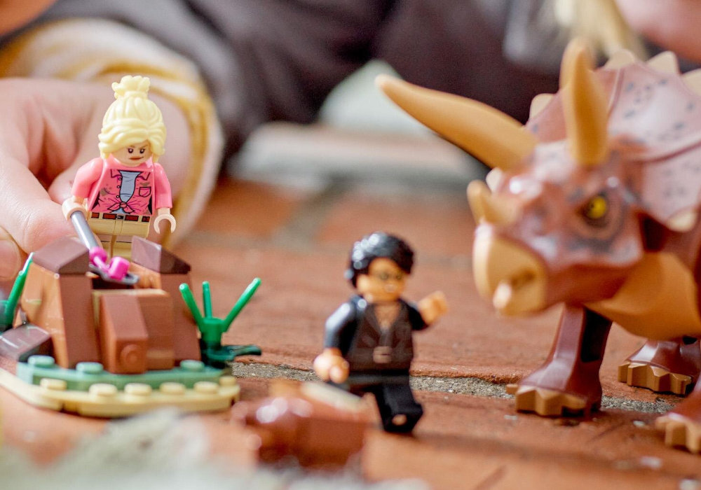 LEGO 76959 Jurassic World Badanie triceratopsa zabawa edukacja rozwój wyposażenie kreatywność