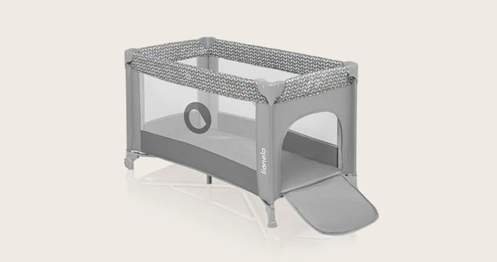 Łóżeczko turystyczne LIONELO Stefi Multicolor Szary Czystość bez wysiłku szybkie czyszczenie wystarczy wilgotna szmatka liczy się czas i porządek 