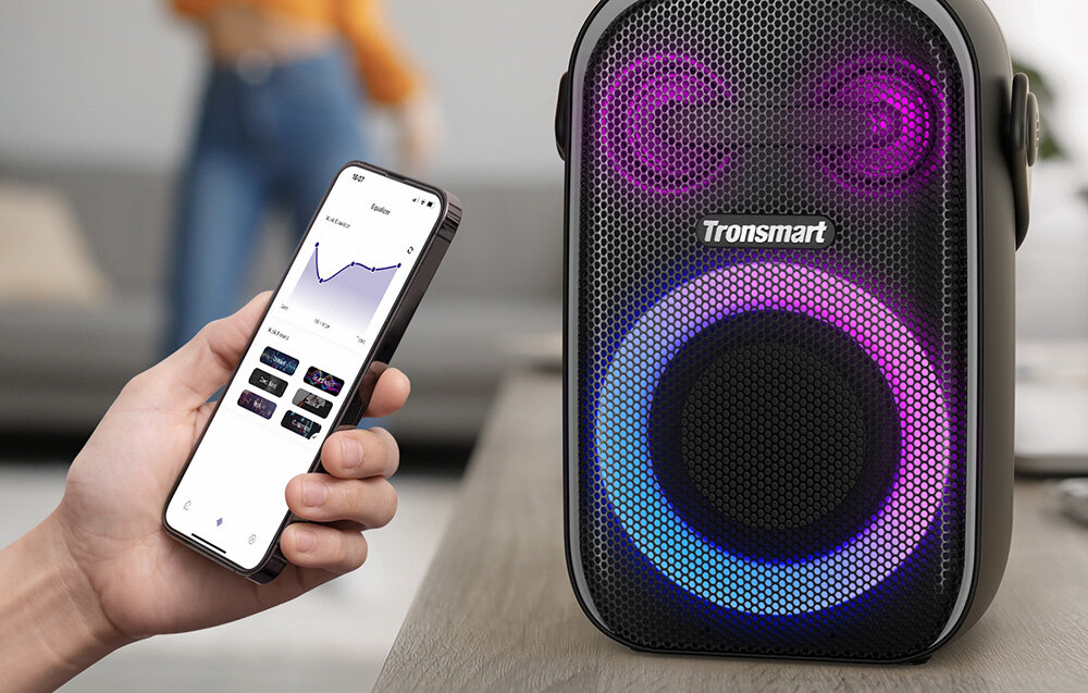 Głośnik mobilny TRONSMART Halo 110 Czarny tryby podświetlenie