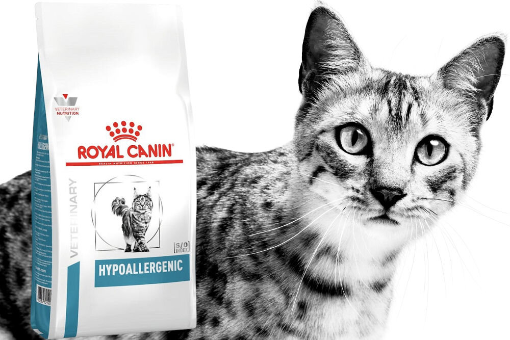 Karma dla kota ROYAL CANIN VD Cat Hypoallergenic 4,5 kg witaminy pierwiastki aminokwasy