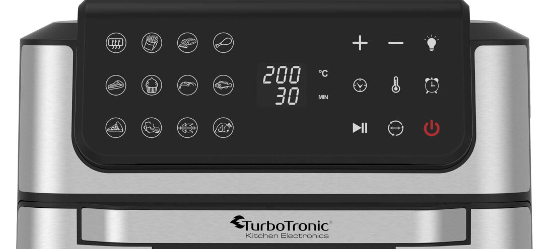 Piekarnik TURBOTRONIC TT-AFO12W Airfryer dotykowy panel automatyczne programy funkcja odgrzewania