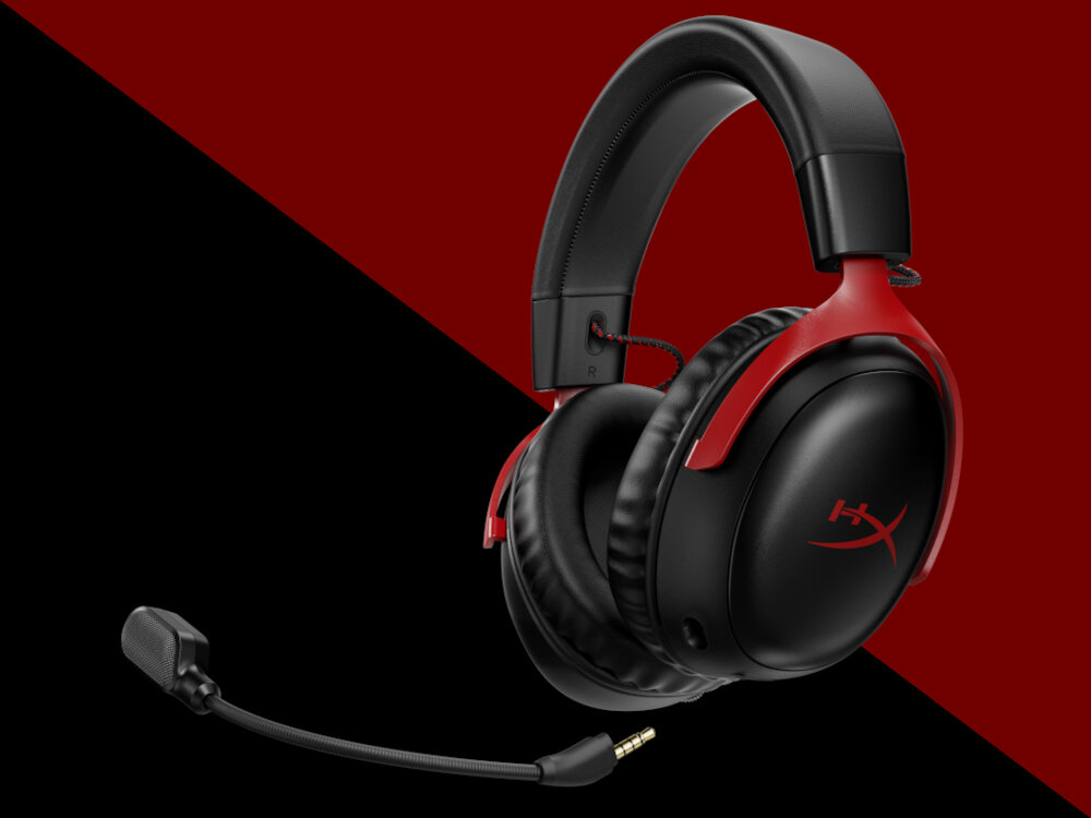 Бездротові навушники HYPERX Cloud III з мікрофоном для дзвінків і шумозаглушення