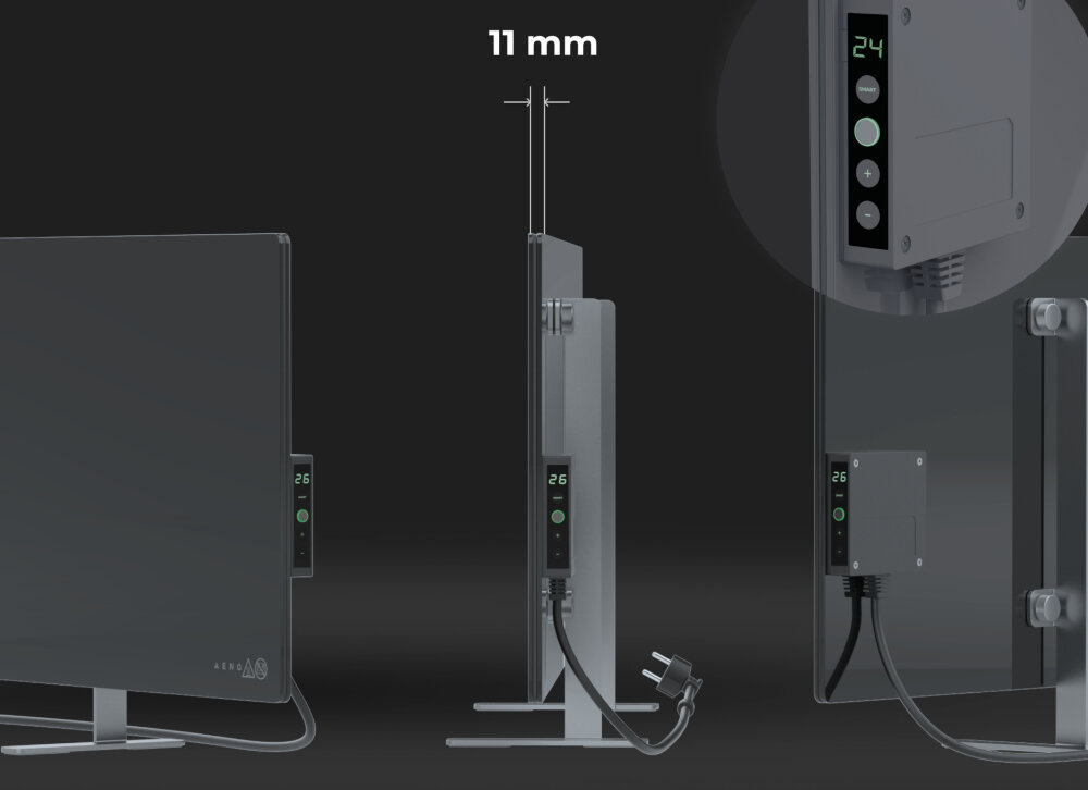 Grzejnik elektryczny AENO Premium Eko Smart Plus ultra cienki 11 mm
