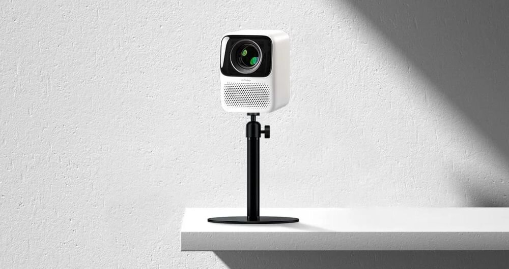 Stojak pod projektor WANBO PWE104 regulacja wysokości i kąta stalowa konstrukcja udźwig 5 kg gwint 1/4 cala, stojak na półce