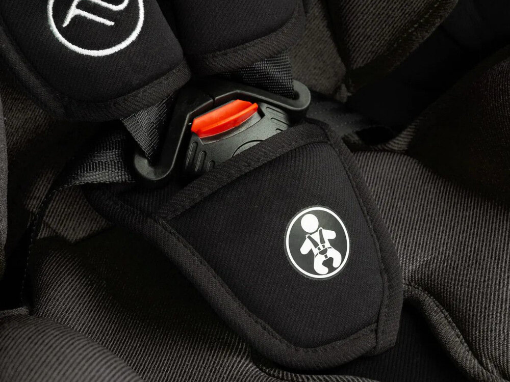 Fotelik samochodowy CARETERO Falcon Fresh 9-36 kg Grafitowy5-punktowe pasy bezpeiczenstwa miekkie ochraniacze regulowana dlugosc