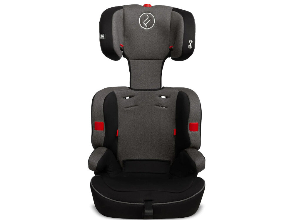 Fotelik samochodowy CARETERO Falcon Fresh 9-36 kg Grafitowy plynna regulacja obszernego zaglowka +12 cm miekkie wykonczenie