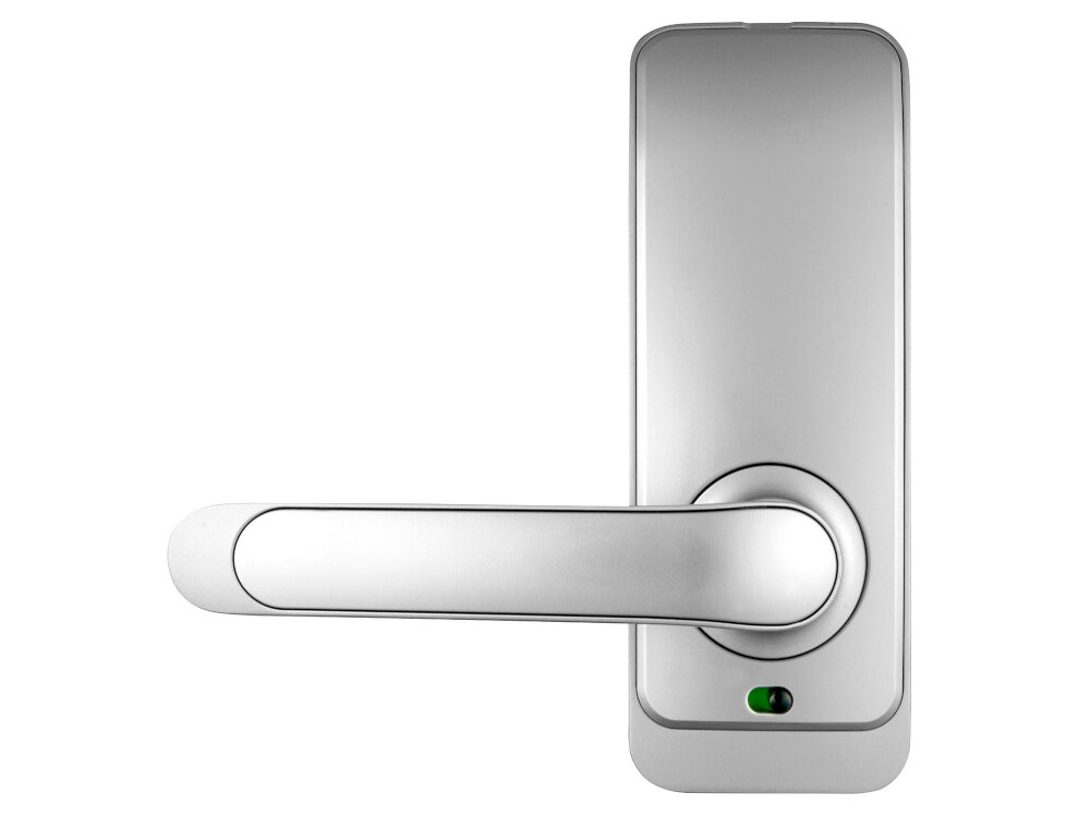 Klamka EURA ELH-01H4 Srebrny Bluetooth system TTHotel oprogramowanie PMS Property Management System zarzadzanie rezerwacjami hotelowymi kontrola zakwaterowania zarzadzanie personelem na Android iOS Windows