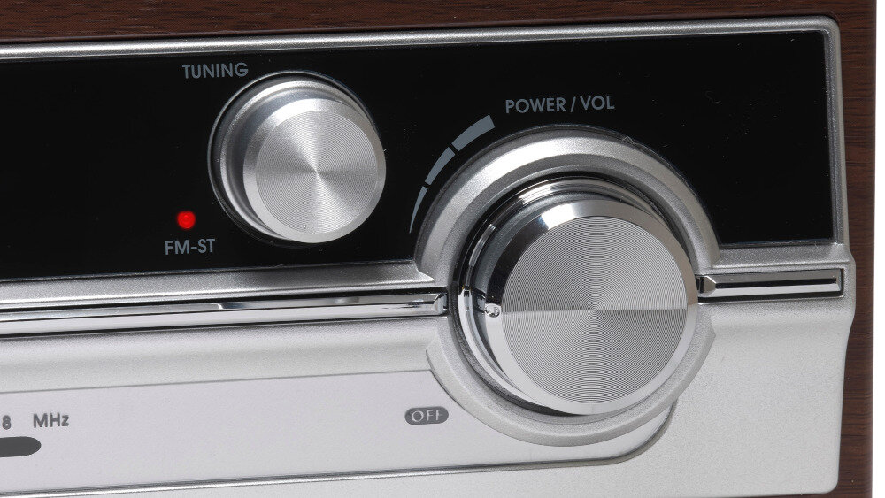 Gramofon DENVER VPR-190 Orzechowy kształt wygląd pokrywa kolor ochrona