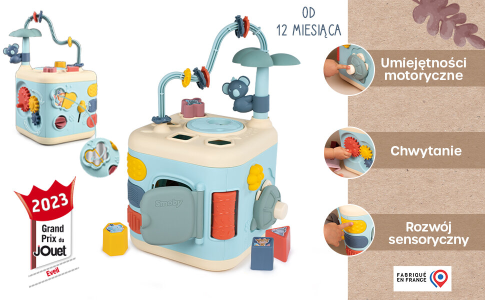 Zabawka edukacyjna SMOBY Little Smoby Kostka 7600140306 5 ścianek 13 aktywności