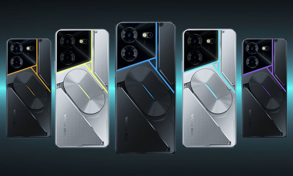 Smartfon TECNO Pova 5 Pro ekran bateria aparat procesor ram pamięć pojemność rozdzielczość zdjęcia filmy opis dane cechy blokady system łączność wifi bluetooth obudowa szkło odporność porty muzyka transfer sieć przekątna matryca waga czujniki oled amoled ips