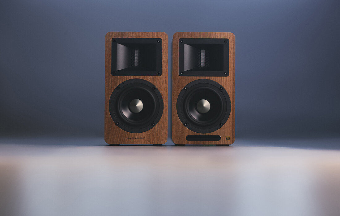 Głośniki EDIFIER Airpulse A80 Brązowy dźwięk wysoka jakość brzmienie łączność połączenie ładowanie wizualne aplikacja 