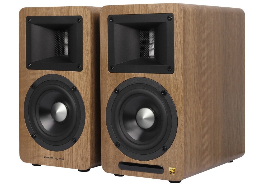 Głośniki EDIFIER Airpulse A80 Brązowy dźwięk wysoka jakość brzmienie łączność połączenie ładowanie wizualne aplikacja 