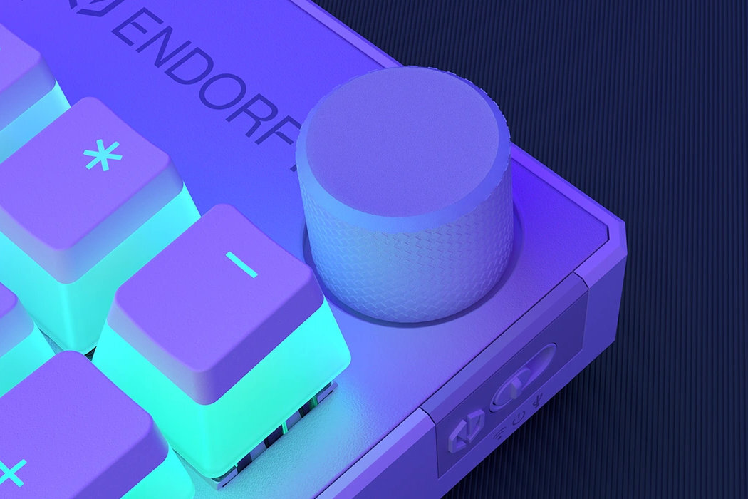 Klawiatura ENDORFY Thock Pudding Onyx White Kailh Box Red mała ergonomiczna alumienium wygląd mocna szybka wzmocniona hotswap PTB