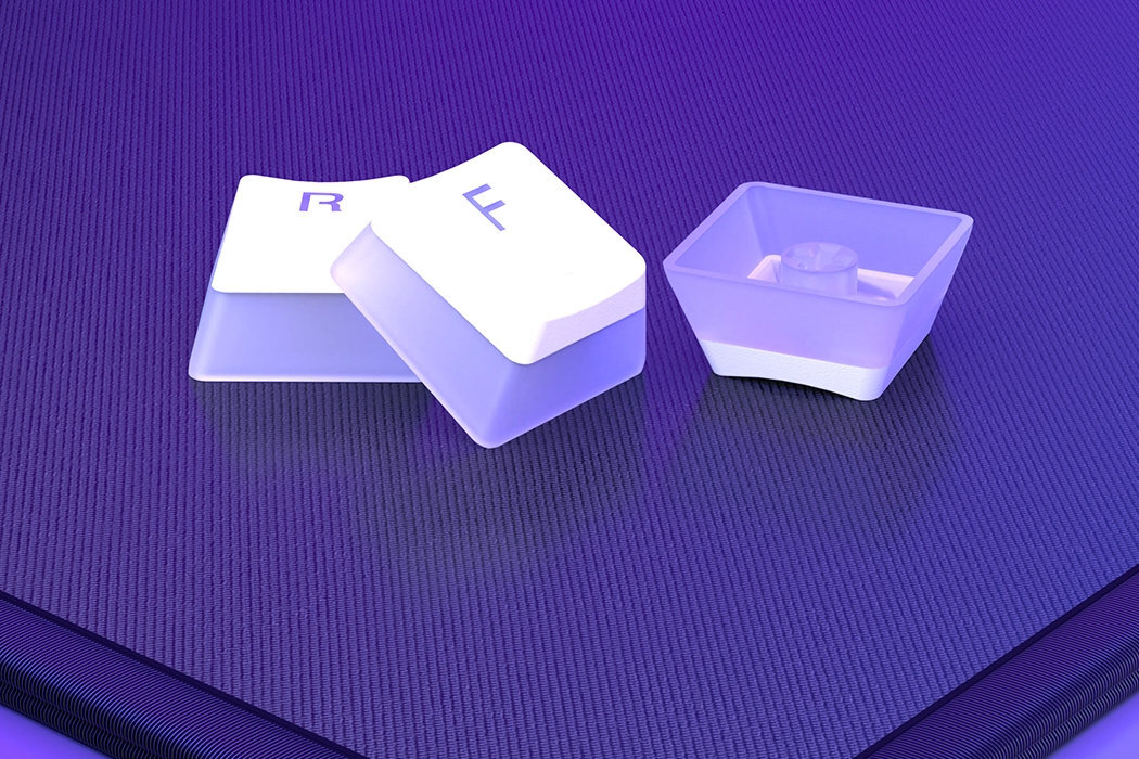 Klawiatura ENDORFY Thock Pudding Onyx White Kailh Box Red mała ergonomiczna alumienium wygląd mocna szybka wzmocniona hotswap PTB