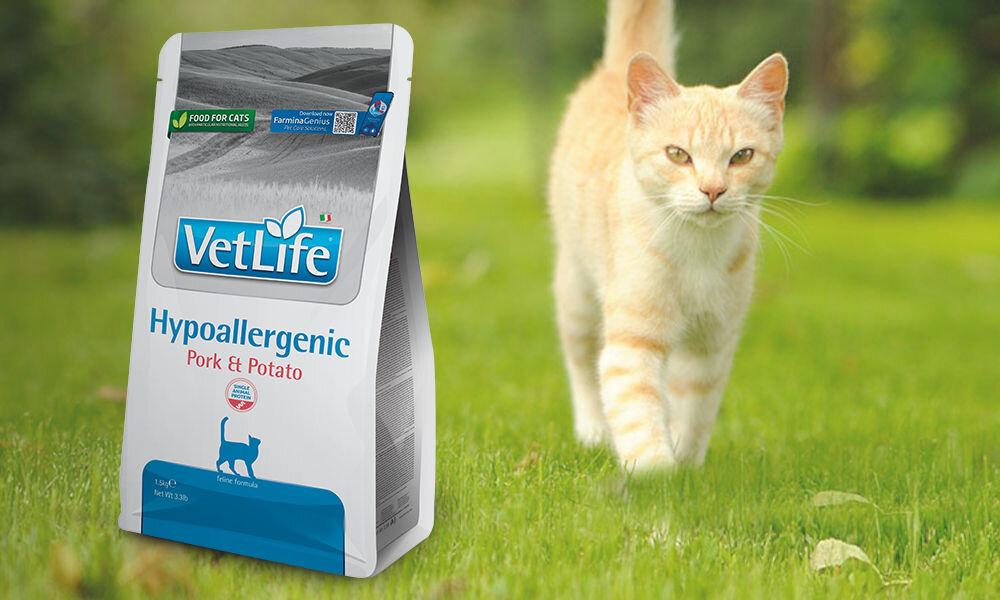 Karma dla kota FARMINA Vet Life Hypoallergenic Wieprzowina z ziemniakami 400 g dawkowanie analiza sklad