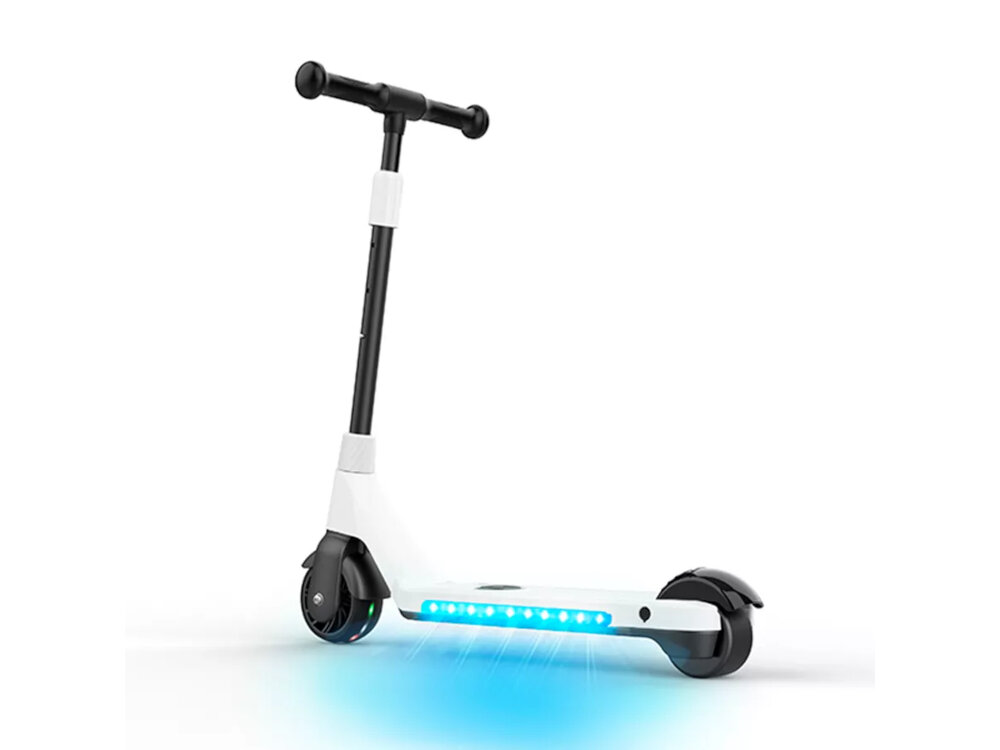 Hulajnoga elektryczna DENVER SCK-5400 Biały silnik elektryczny moc 80 W wydajna bateria 21,6 V pojemnosc 2,0 Ah predkosc do 6 km/h czas ladowania okolo 1,5- 2 godzin
