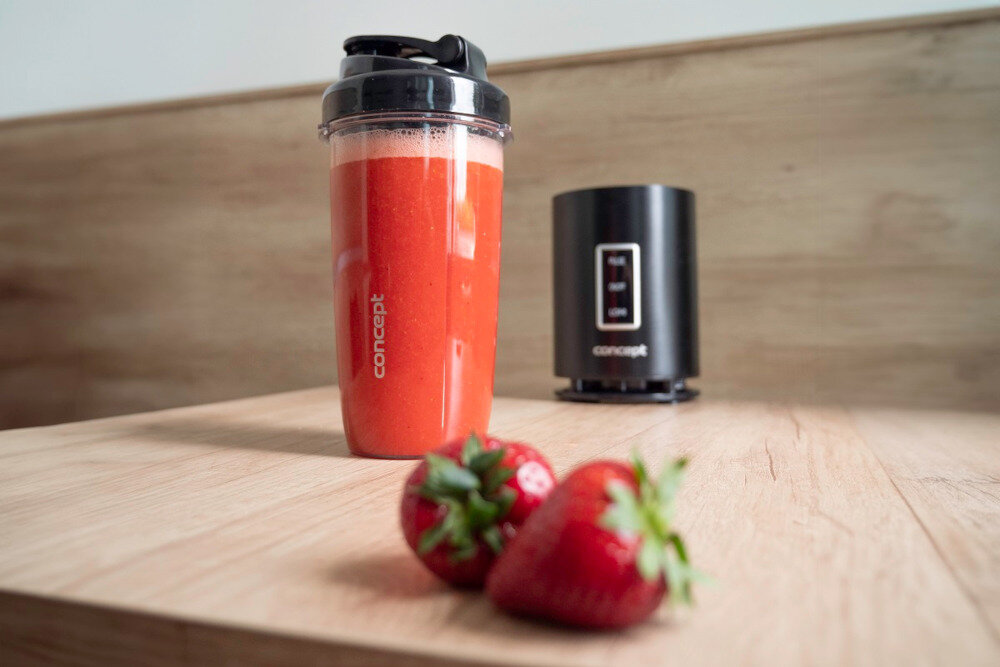 Blender kielichowy CONCEPT Nutri Smoothie SM1500 szybkie przygotowanie 19 000 obrotow mozliwosci moc 1200 W