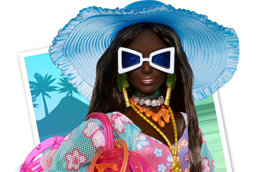 Lalka Barbie Extra Fly Plażowa HPB14 zabawa przygoda podróżne wyobraźnia