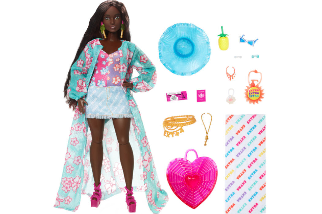 Lalka Barbie Extra Fly Plażowa HPB14 zabawa przygoda podróżne wyobraźnia