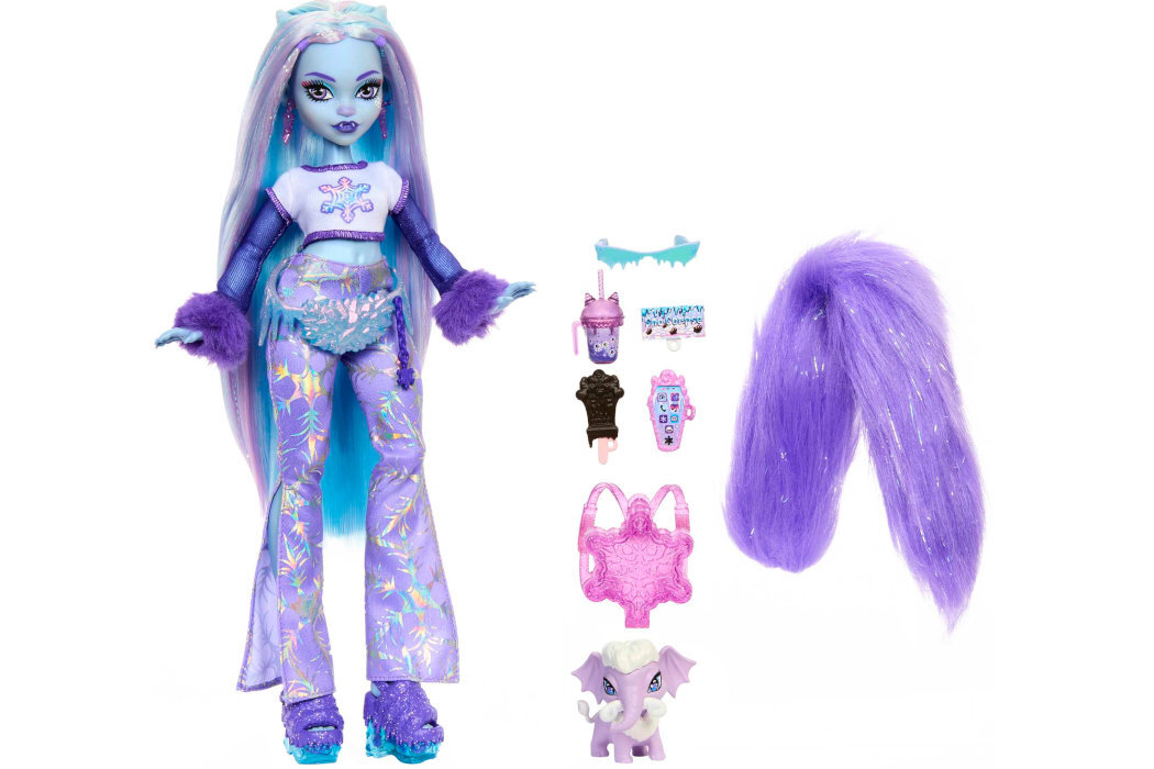 Lalka MONSTER HIGH Abbey Bominable zabawa kreatywność wyposażenie wyobraźnia dodatki kolekcja
