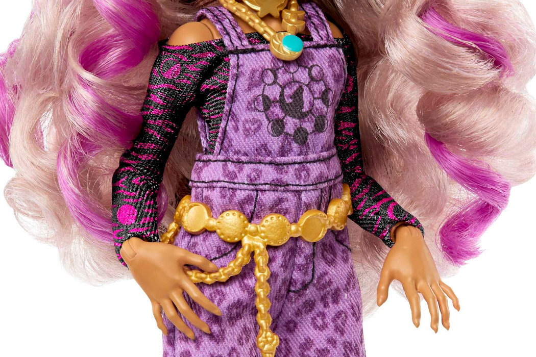 Lalka MONSTER HIGH Clawdeen Wolf zabawa kreatywność wyposażenie wyobraźnia dodatki kolekcja