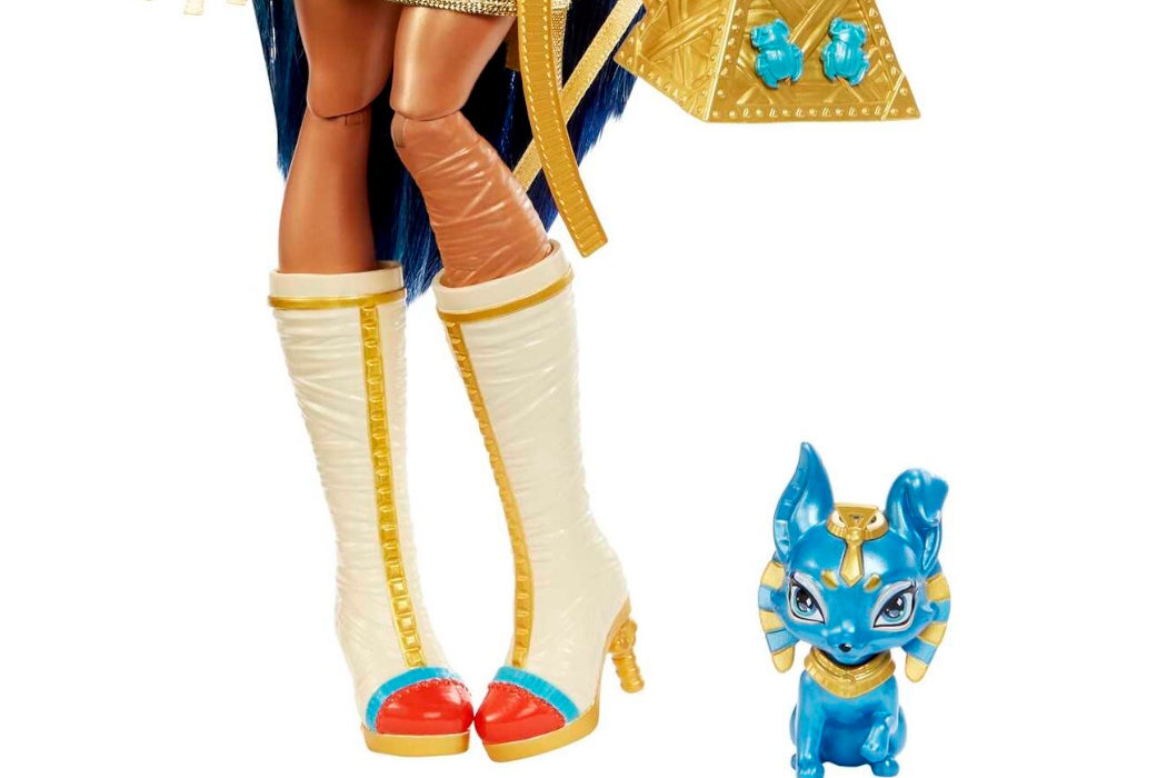 Lalka MONSTER HIGH Cleo De Nile zabawa kreatywność wyposażenie wyobraźnia dodatki kolekcja