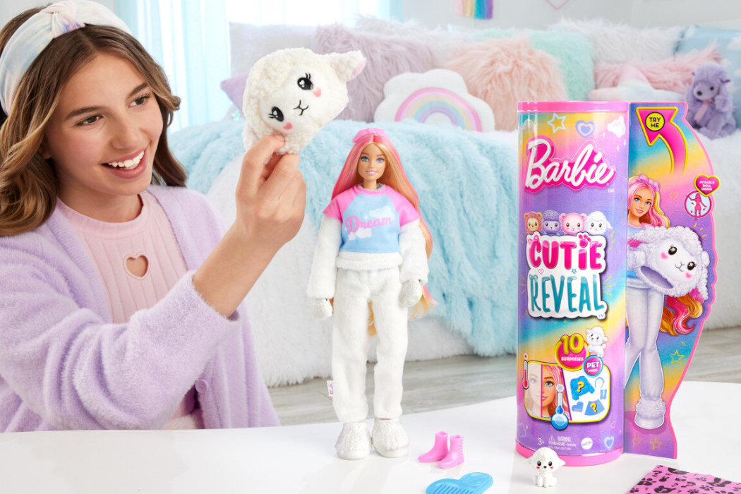 Lalka Barbie Cutie Reveal Chelsea Owieczka zabawa wyobraźnia kreatywność stroje magia