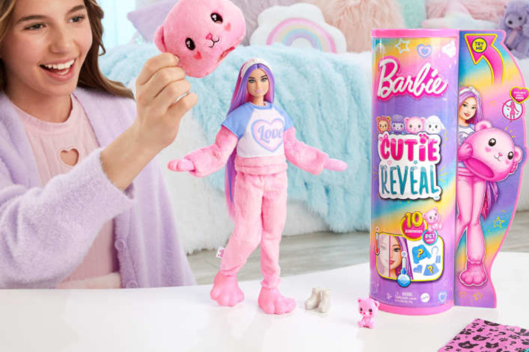 Lalka Barbie Cutie Reveal Chelsea Miś zabawa wyobraźnia kreatywność stroje magia