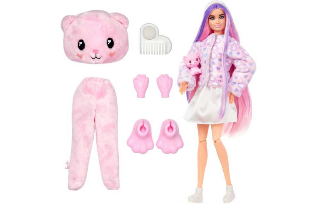 Lalka Barbie Cutie Reveal Chelsea Miś zabawa wyobraźnia kreatywność stroje magia