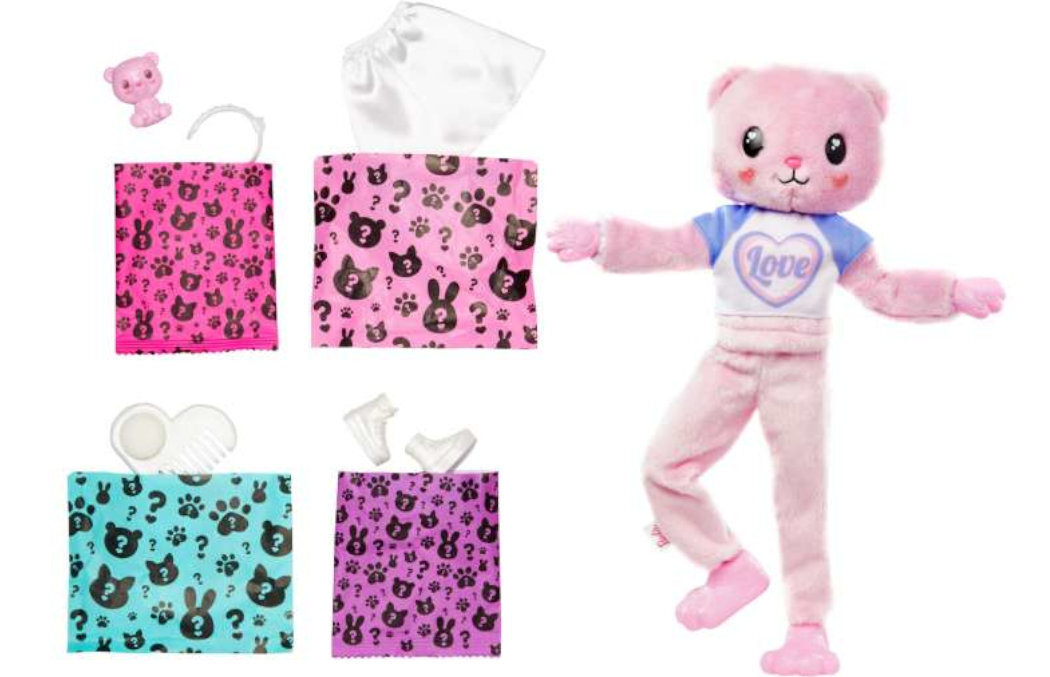 Lalka Barbie Cutie Reveal Chelsea Miś zabawa wyobraźnia kreatywność stroje magia