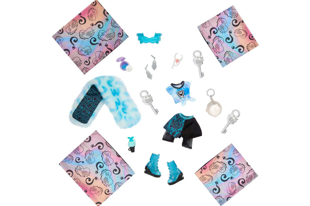 Lalka MONSTER HIGH Lagoona Blue Seria 2 HNF76 zabawa kreatywność wyposażenie wyobraźnia dodatki kolekcja