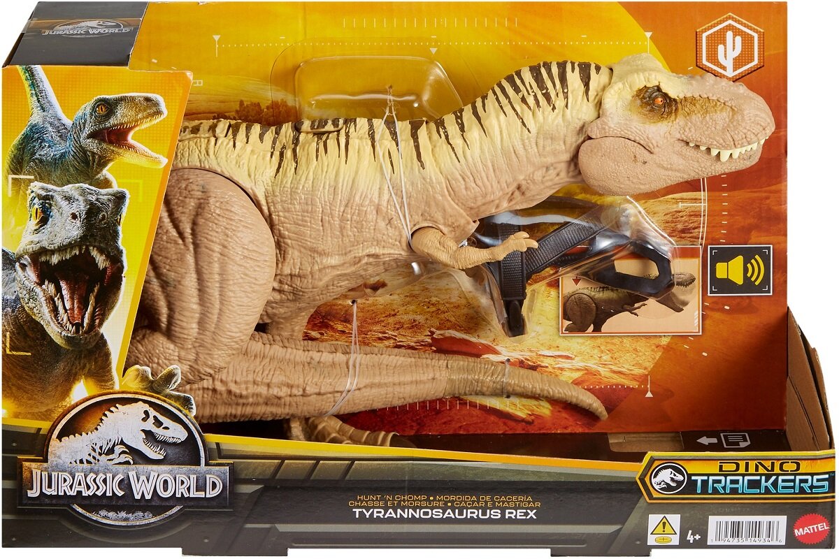Figurka MATTEL Jurassic World Tyrannosaurus T Rex HNT62 dziecko w wieku 4 5 6 7 8 lat chłopiec dziewczynka urodziny święta Boże Narodzenie Gwiazdka Wielkanoc prezent świąteczny prezent podarunek upominek impreza przyjęcie jw jp park fallen kingdom upadłe królestwo lost world zaginiony świat camp cretaceous obóz kredowy dominion t-rex dwa ugryzienia podwójne ugryzienie pustynia środowisko pustynne możliwość łączenia online zabawa wirtualna aplikacja mattel dinozaury