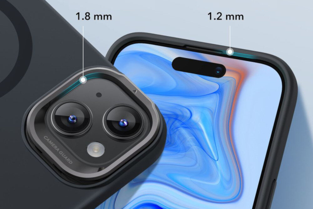 Etui ESR Cloud Kickstand HaloLock MagSafe do Apple iPhone 15 Czarny materiały wykonanie stabilność ochrona