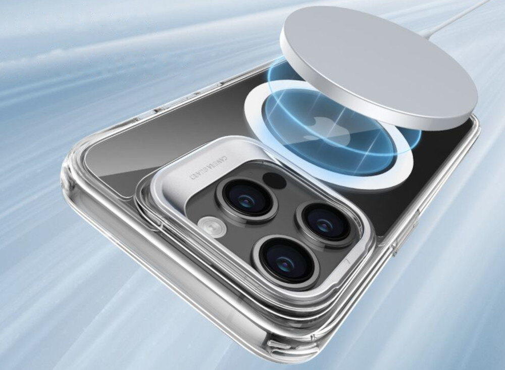 Etui ESR Classic Kickstand HaloLock MagSafe do Apple iPhone 15 Pro Max Przezroczysty kompatybilność przeznaczenie wygląd styl cechy