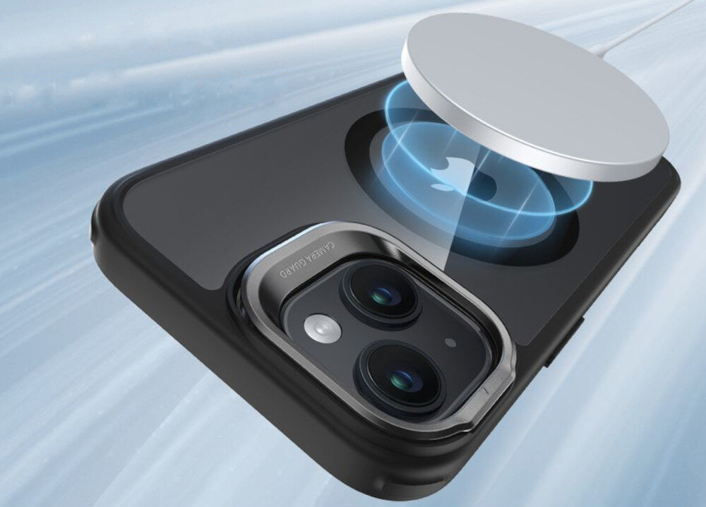 Etui ESR Classic Kickstand HaloLock MagSafe do Apple iPhone 15 Plus Przezroczysto-czarny kompatybilność przeznaczenie wygląd styl cechy opis