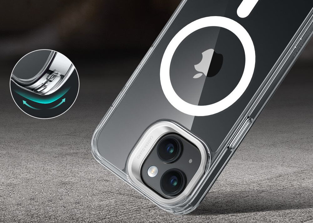 Etui ESR Classic Kickstand HaloLock MagSafe do Apple iPhone 15 Przezroczysty ochrona materiały sztywność wycięcia wytrzymałość