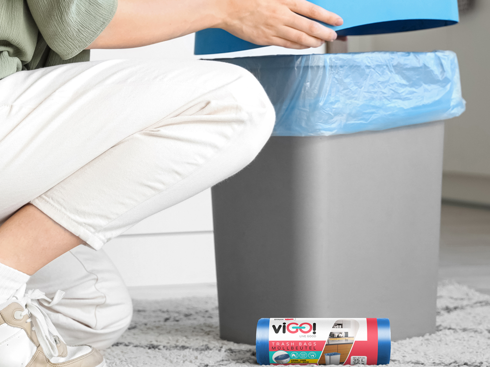 7711447 - viGO! Worki HD niebieski 35L 36szt praktyczne worki, duża pojemność, dopasowane do kosza
