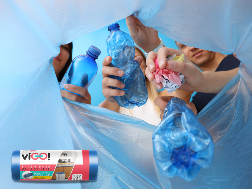 7711447 - viGO! Worki HD niebieski 35L 36szt lekka, wytrzymała folia HDPE, do większych i cięższych odpadów