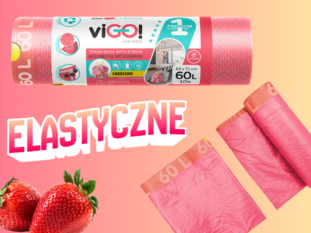 7722366 - viGO! Worki LD 4 SEASONS ORIGINAL 60L 10szt taśma 3-warstwowa technologia, mocne, elastyczne, odporne