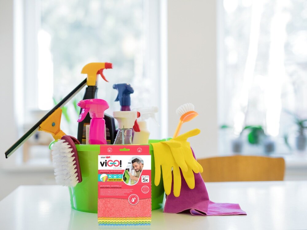 Ściereczka VIGO 7733204 5 sztuk usuwanie brudu, tłuszczu, kurzu, skuteczne czyszczenie, odpowiednia czystość