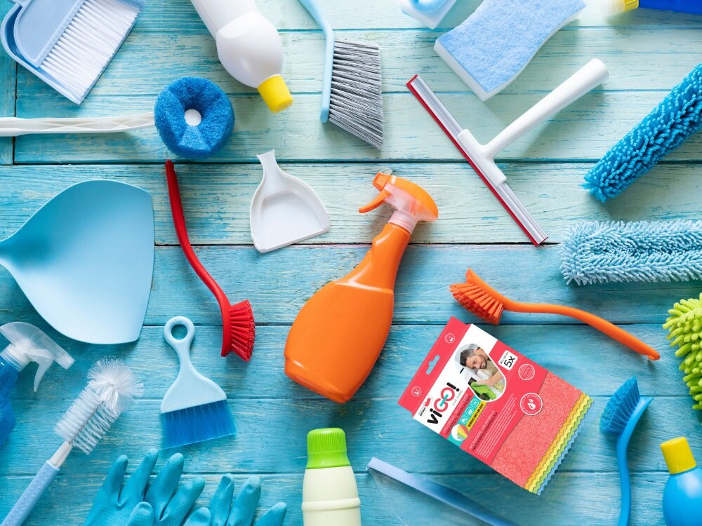 Ściereczka VIGO 7733204 5 sztuk ściereczki uniwersalne, do szyb, do podłóg, wszechstronne zastosowanie, szybko i wygodnie